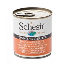 Schesir tuna with carrots in natural jelly 285gr (Dog)