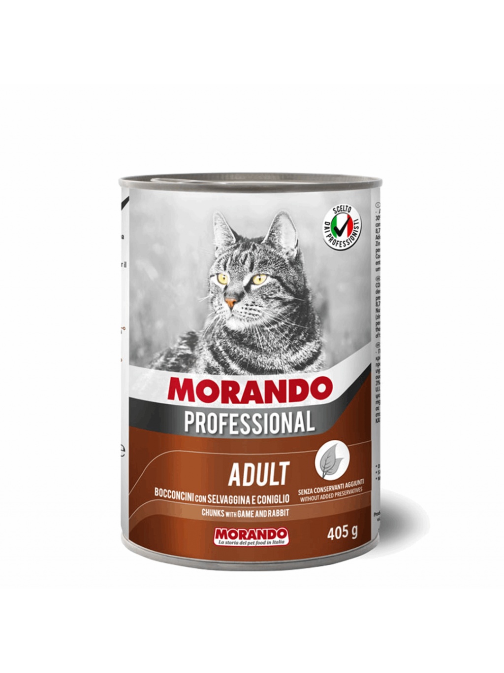 Morando Professional Κομματάκια Κυνήγι και Κουνέλι  405gr (Cat)