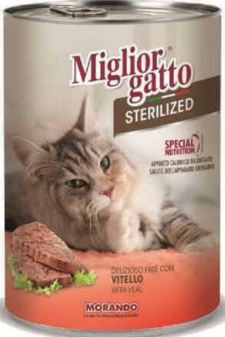 Morando Miglior Gatto Sterilised Μοσχάρι 400gr