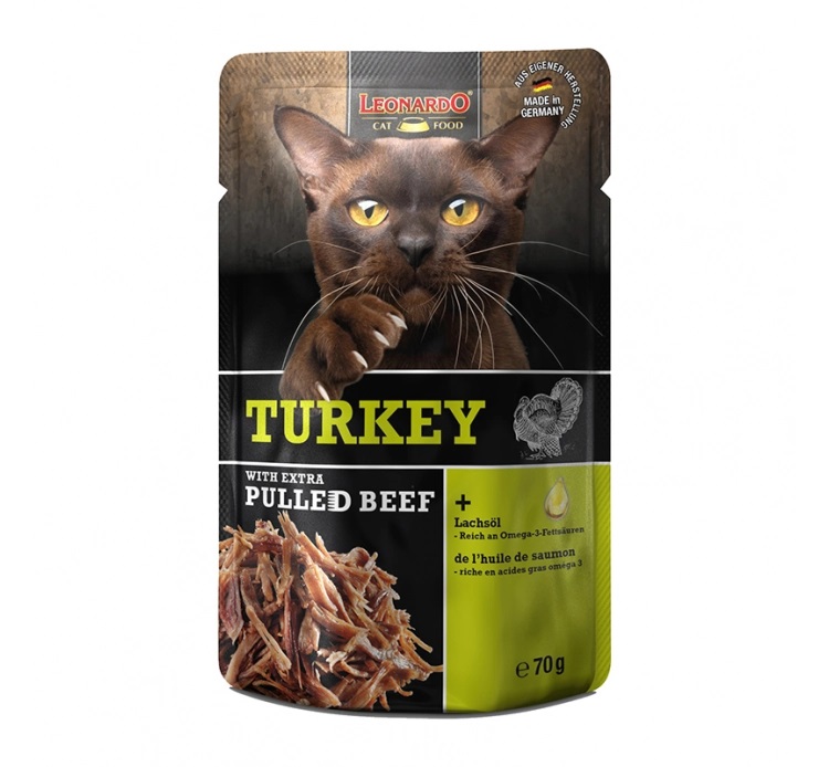  Leonardo Φακελάκι Turkey & Pulled Beef 70gr