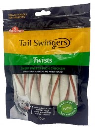 Tail Swingers Chew Twists with chicken 80gr