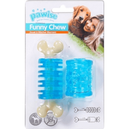 Pawise Funny Chew 2 σε 1 Large Γαλάζιο