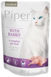 Piper Cat Adult Sterilised Rabbit Pouch 100gr