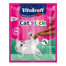 vitakraft cat stick duck & rabbit 3pcs one size