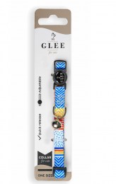 Glee Περιλαίμιο Γάτας Multicolor με Πλαστικό Κούμπωμα & Κουδουνάκι  10mm-30cm