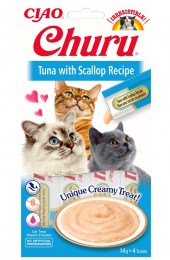 Ciao Churu με τόνο & χτένια για γάτες 56gr