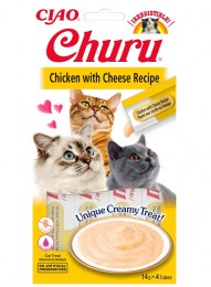 Ciao Churu με κοτόπουλο & τυρί για γάτες 56gr