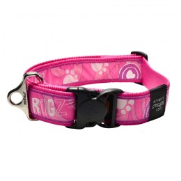 Rogz Κολάρο Σκύλου Funcy Dress  XXL 50-80cm Pink Paw