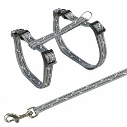 Trixie harness with lead  Γκρι (Cat)  27-45 cm/10 mm