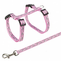 Trixie harness with lead  Ροζ (Cat)  27-45 cm/10 mm