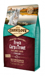 Carnilove Adult Sterilised fresh carp and trout 2kg (Cat)