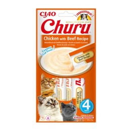 Ciao Churu με κοτόπουλo,τυρί και μοσχάρι για γάτες 56gr