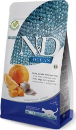 Farmina N&D Ocean Adult Ξηρά Τροφή για Ενήλικες Γάτες με Ρέγγα / Κολοκύθα Pumpkin / Orange 5kg