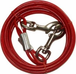 Pawise Tie Out Cable 6m ( Κόκκινο)