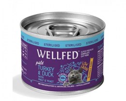 Wellfed Adult Sterilised turkey and duck 200gr (Cat)
