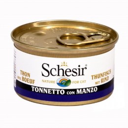 Schesir tuna with beef fillets 85gr (Cat)