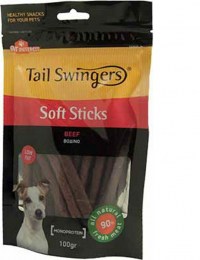 Tail Swingers Sticks με βοδινό 100gr