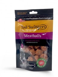 Tail Swingers Meatballs με Κοτόπουλο και Ρύζι 100gr