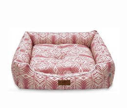 V.I.PETS Κρεβάτι-Καναπές “Cozy Ζέβρα Ροζ Λονέτα” No5 96x84cm
