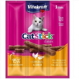 vitakraft cat stick poultry & liver 3pcs one size