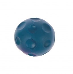 Duvo+ Παιχνίδι Σπογγώδης Λαστιχένια Μπάλα "Bouncy" με εσοχές 8cm (Μπλε)