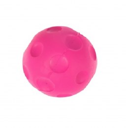 Duvo+ Παιχνίδι Σπογγώδης Λαστιχένια Μπάλα "Bouncy" με εσοχές 8cm (Ροζ)